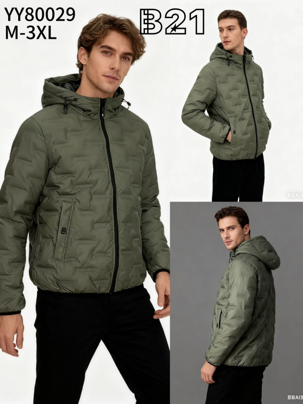 Kurtka męska cienka Roz M-3XL, 1 Kolor Paczka 5 szt 1